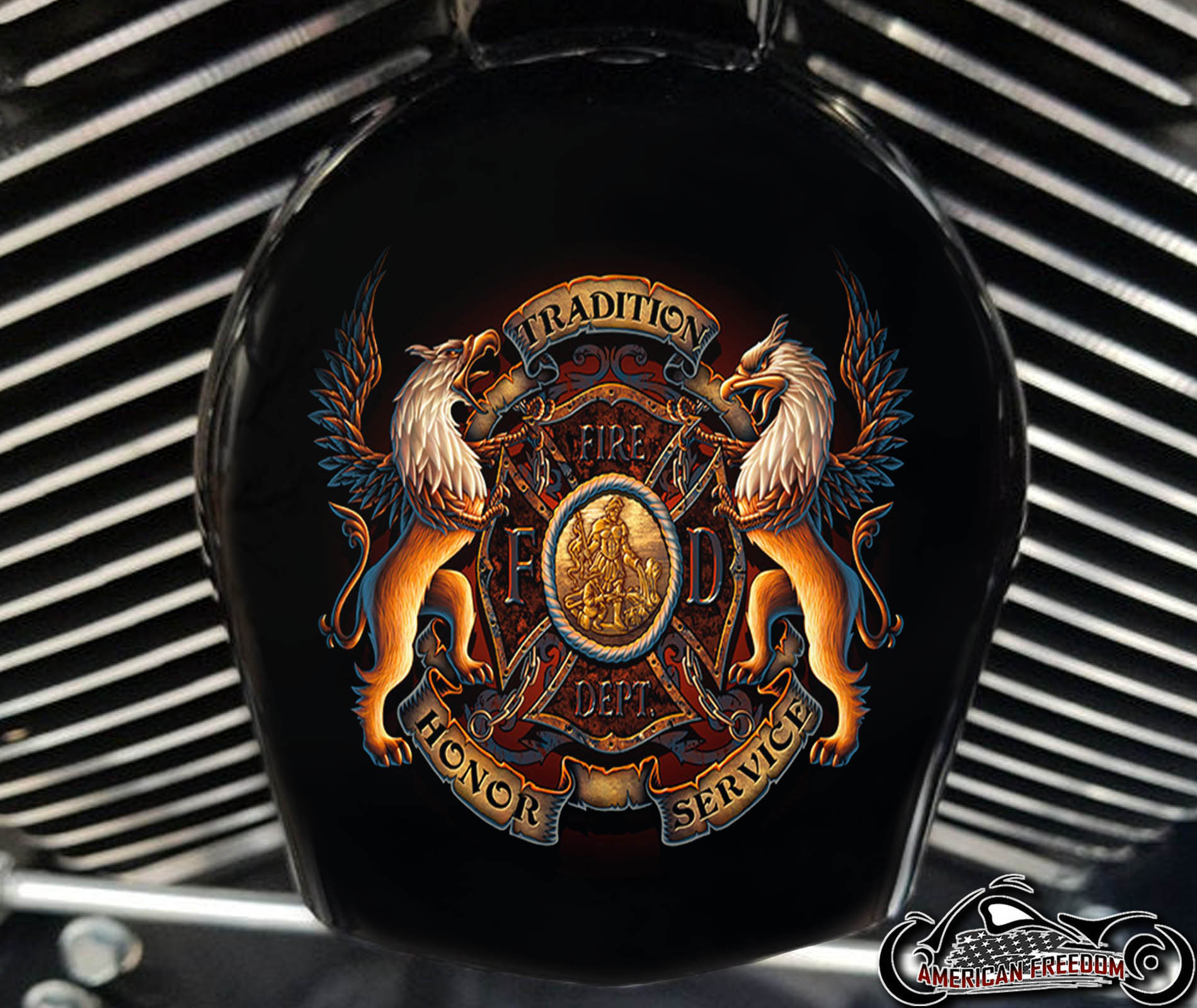 Custom Horn Cover - Firefighter Tradition Honor Service